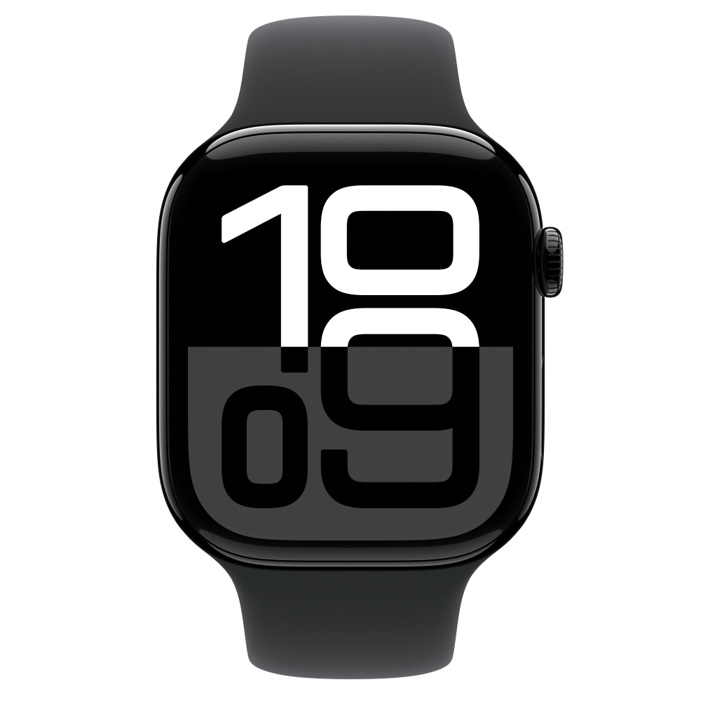 Apple Watch S10 GPS 46mm fekete alumíniumtok, fekete sport M/L - Image 3