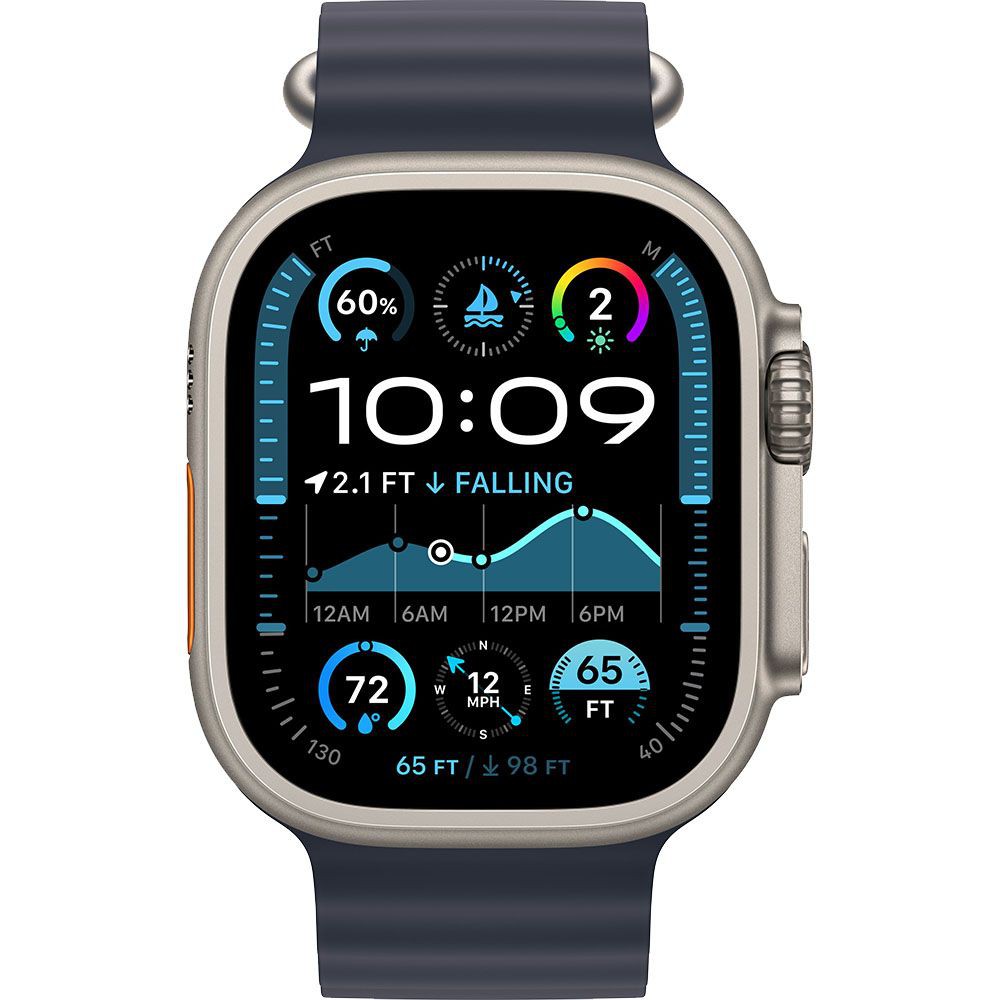 Apple Watch Ultra2 v2 Cellular 49mm titántok, tengerészkék szíj - Image 3