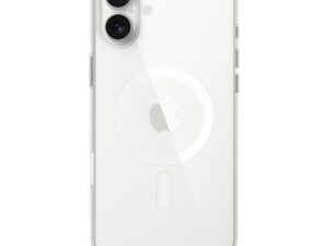 Apple iPhone 16 Plus MagSafe-rögzítésű szilikontok, átlátszó