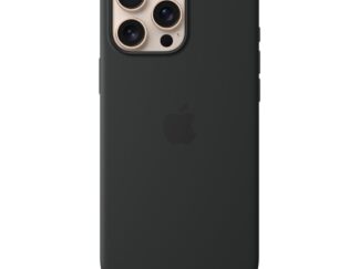 Apple iPhone 16 Pro Max MagSafe-rögzítésű szilikontok, fekete