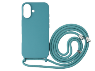 iPhone 16  TPU+PC fesztiváltok, óceán szíve azonos színű nyakbaa