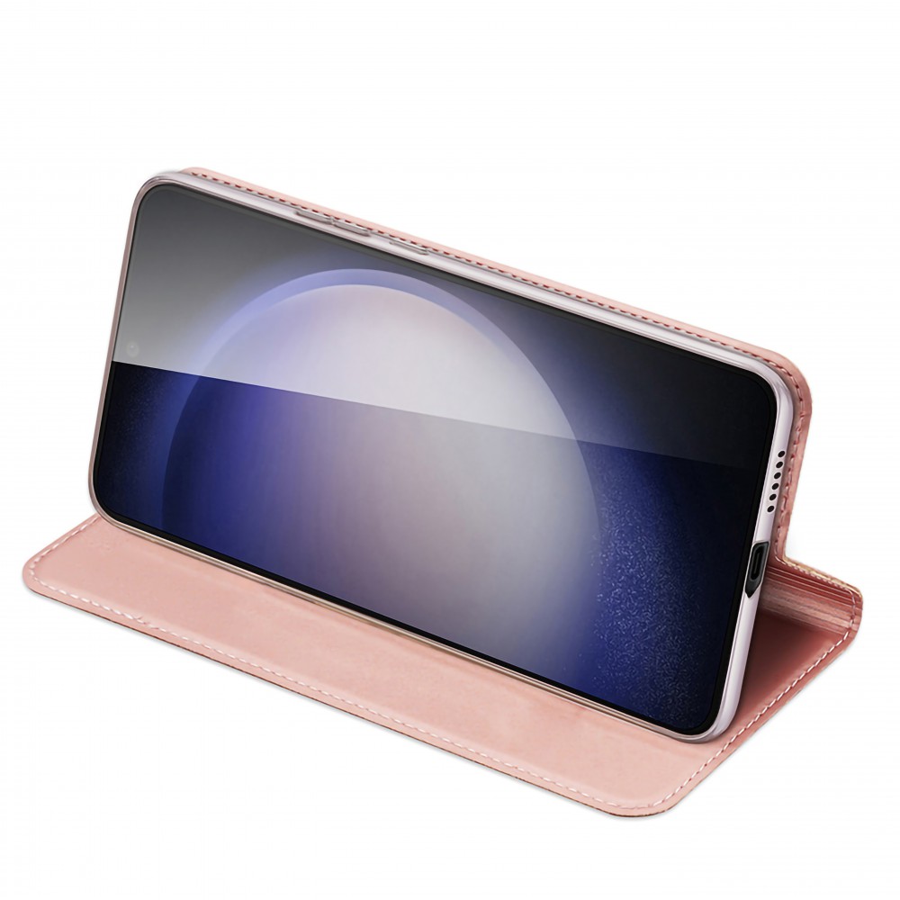 Samsung Galaxy S25 oldalra nyíló tok,RoseGold - Image 5