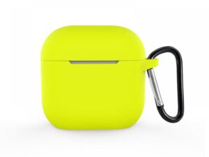 Airpods 4 szilikon tok, Neonsárga, 2.5 mm