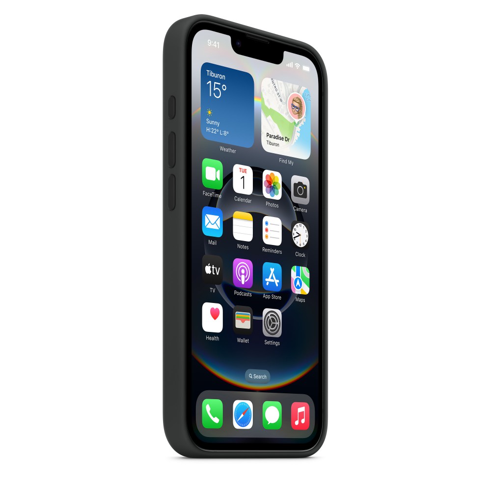 Apple iPhone 16e szilikon hátlap, fekete - Image 5