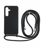 Sam S25 Plus TPU+PC fekete tok,Fekete zsinórral - Image 7