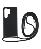 Sam S25 Ultra TPU+PC fekete tok,Fekete zsinórral - Image 2