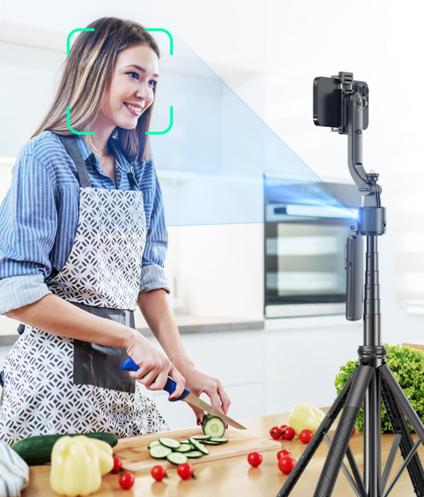 AI Tripod selfie bot, Fekete - Image 5