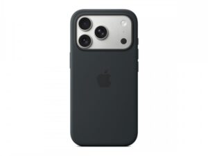 Apple iPhone 17 Pro MagSafe-rögzítésű fekete  szilikontok