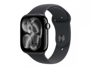 Apple Watch S11 Cellular 46mm fekete alutok, fekete sport M/L