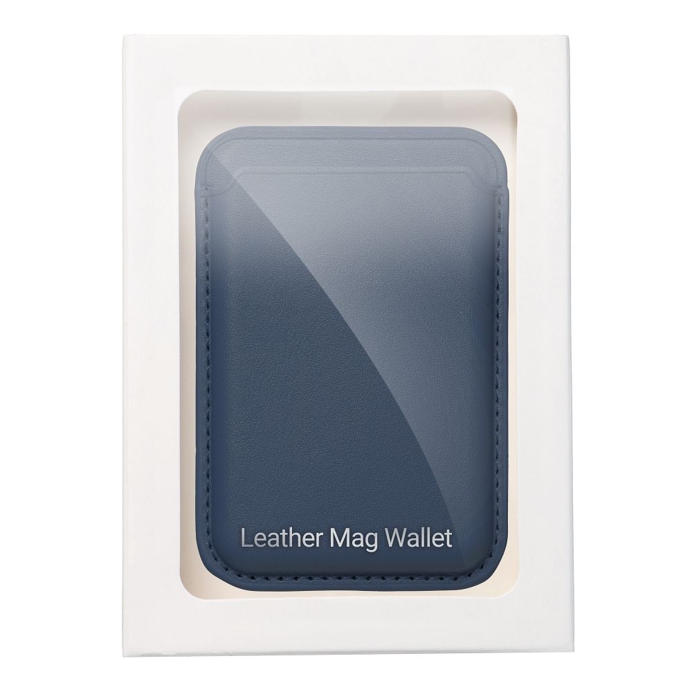 LEATHER MAG WALLET compatible with MagSafe blue - Image 8
