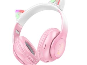 HOCO wireless bluetooth headphones W42 Cat Ear cherry blossom