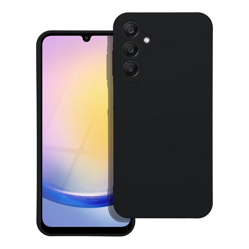 SZILIKON tok a SAMSUNG A25 5G-hez, fekete
