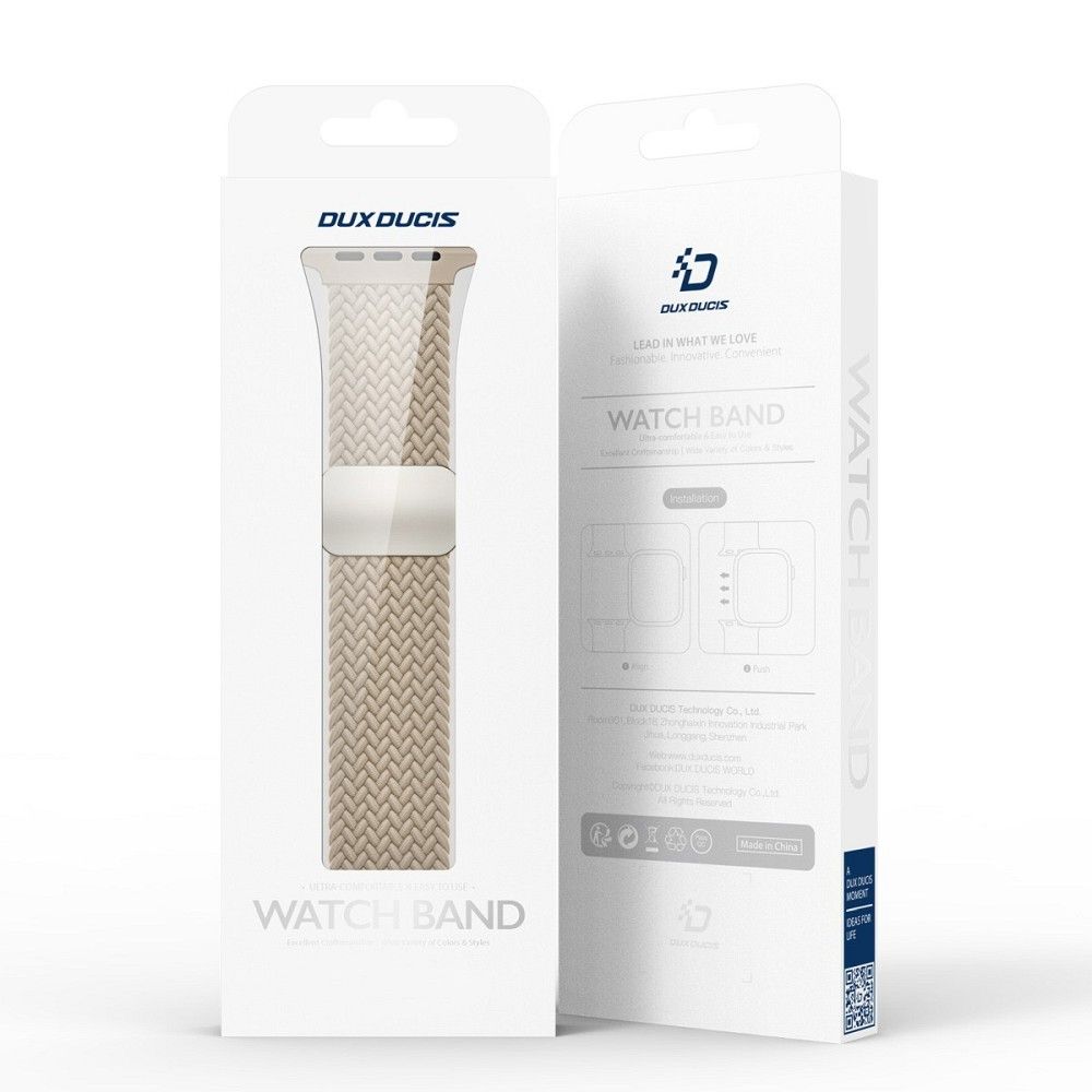 DUX DUCIS strap MIXTURE PRO stretchable braided for Apple Watch 42 / 44 / 45 / 49 mm beige - Image 7