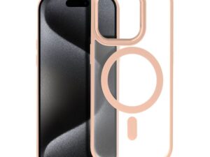 MATTE MAG COVER case compatible with MagSafe for IPHONE 15 Pro pink
