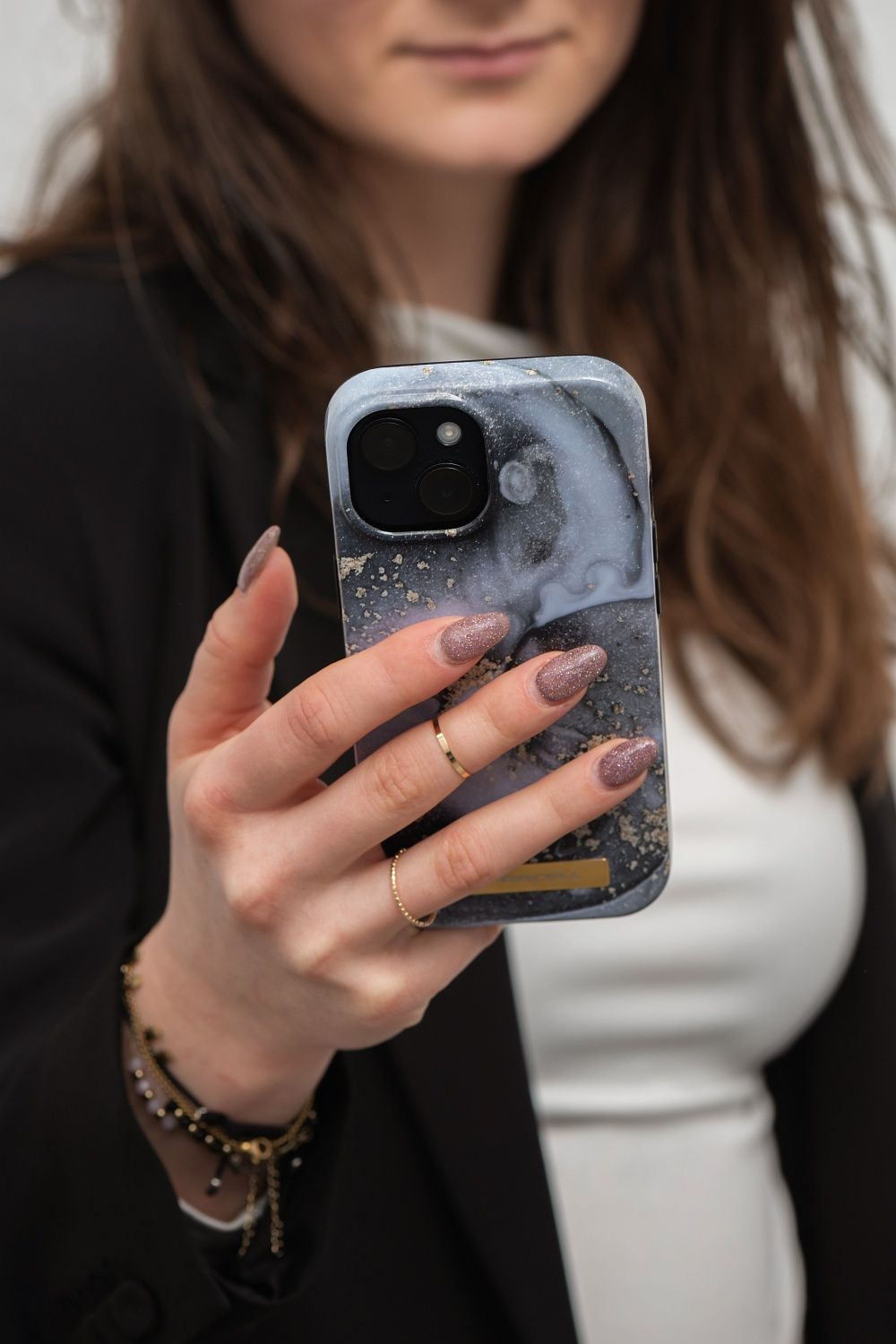FORCELL F-PROTECT Mirage case compatible with MagSafe for IPHONE 14 Pro Max marble mist - Image 11