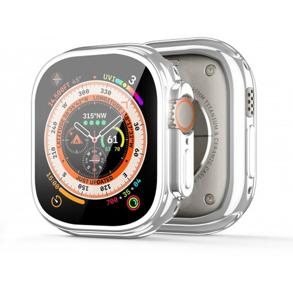 DUX DUCIS case SAMO protective with glass for Apple Watch Ultra / Ultra 2 49 mm silver - Image 4