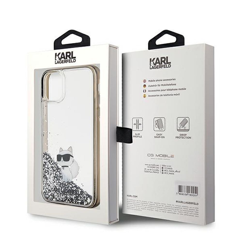 KARL LAGERFELD case for IPHONE 11 KLHCN61LKCNSK (Liquid Glitter C) transparent - Image 8