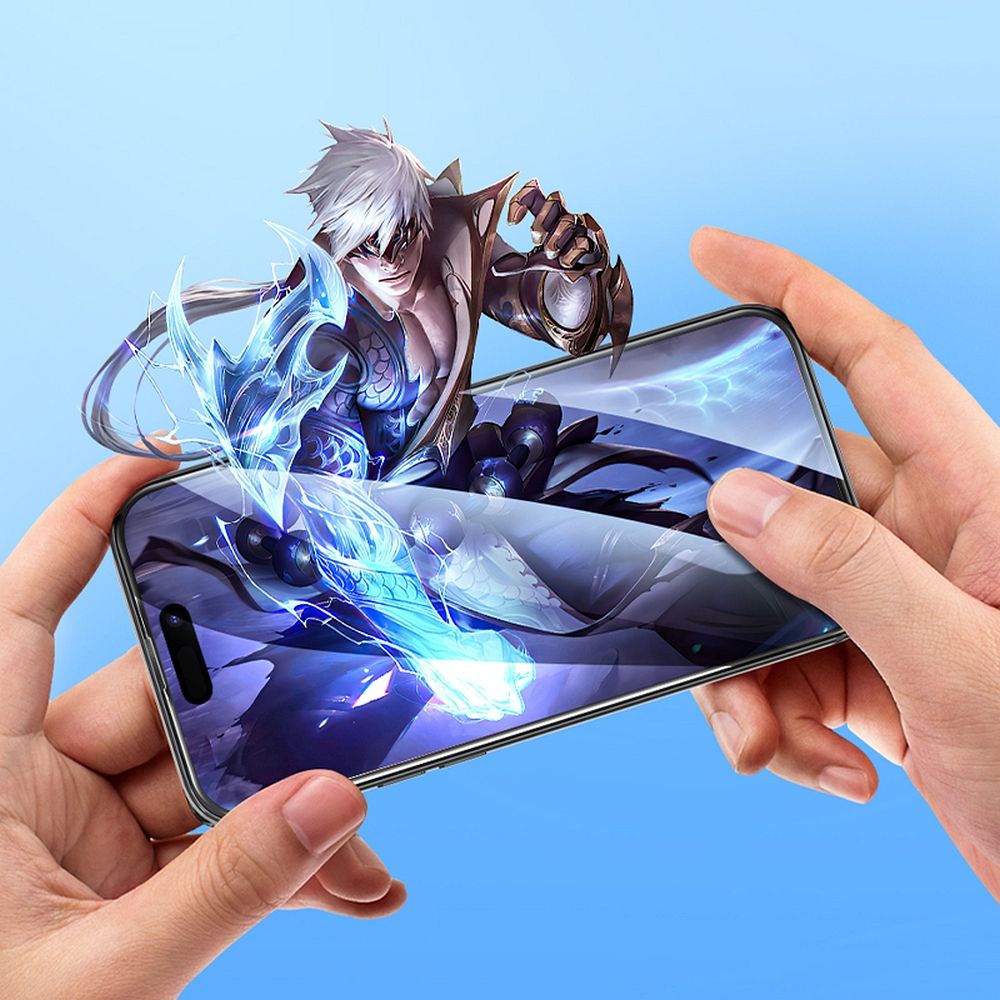 HOCO tempered glass HD 5D Guardian shield (SET 10in1) - for iPhone 14 Pro Max black (G14) - Image 5