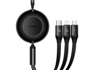 BASEUS cable 3in1 Type C to MicroUSB  / Lightning / Type C PD QC4.0 3,5A 100W CAMJ010201 1,1 m black