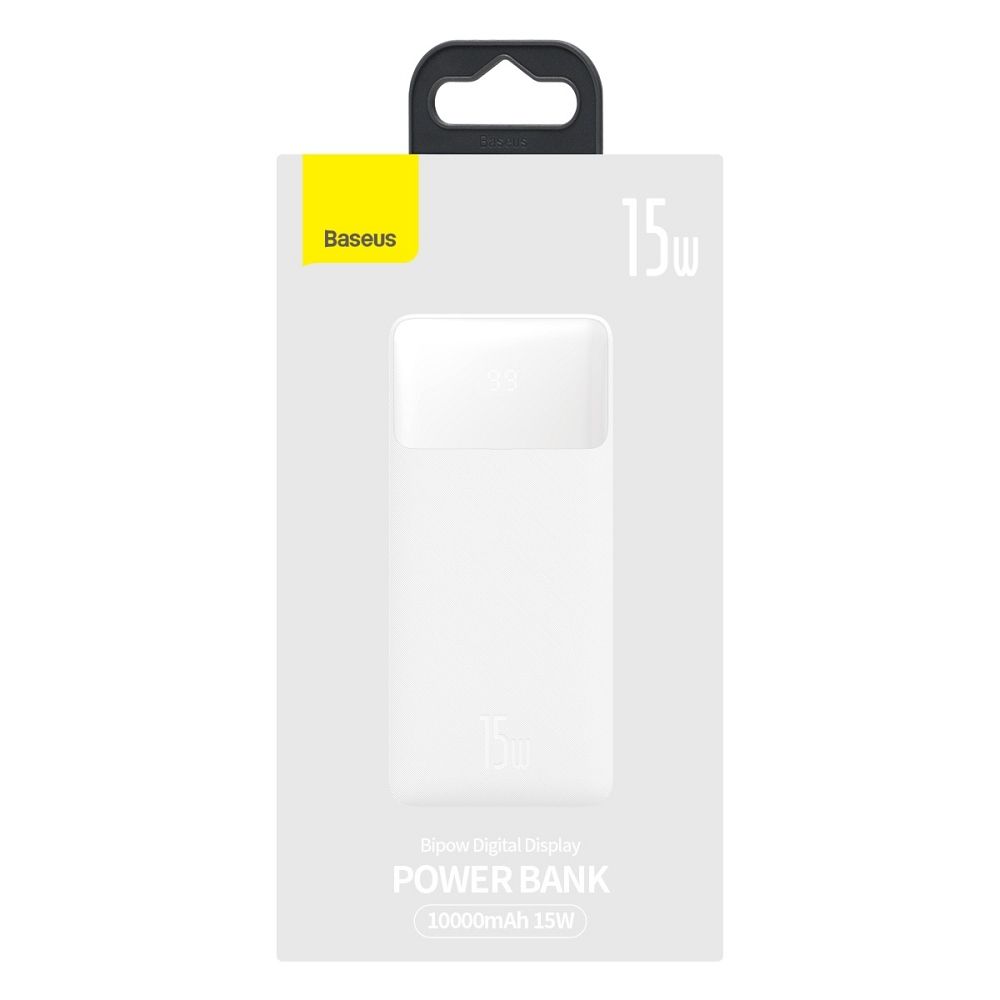 BASEUS powerbank 10 000 mAh + cable USB A do Micro USB PD QC3.0 3A 15W PPDML-I01 white - Image 14