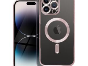 ELECTRO MAG COVER case compatible with MagSafe for IPHONE 14 Pro Max rose gold