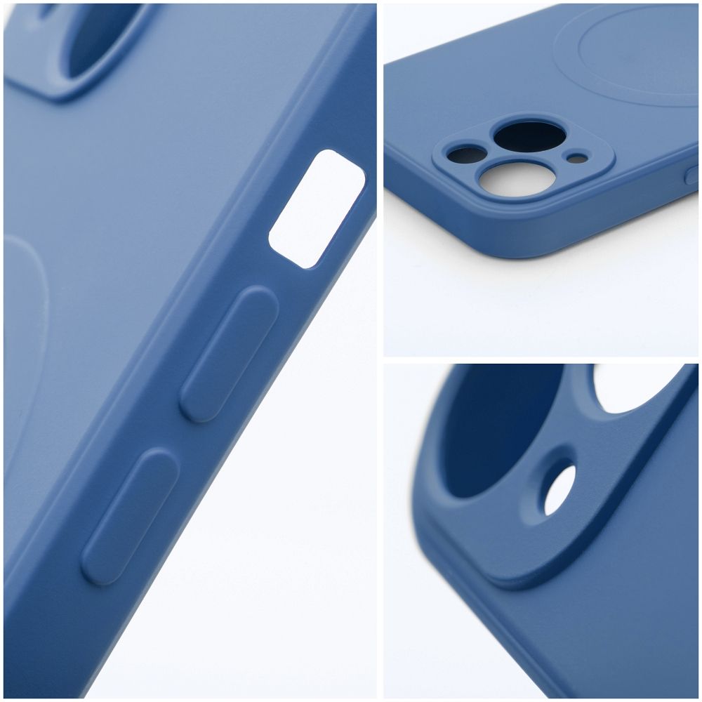 SILICONE MAG COVER case compatible with MagSafe for IPHONE 15 Plus blue - Image 10