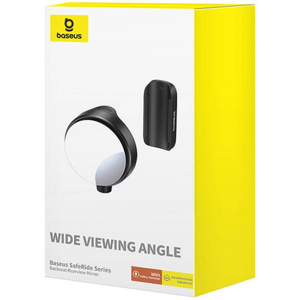 BASEUS Backseat Rearview Mirror SafeRide Series Black HSJ-01 - Image 9