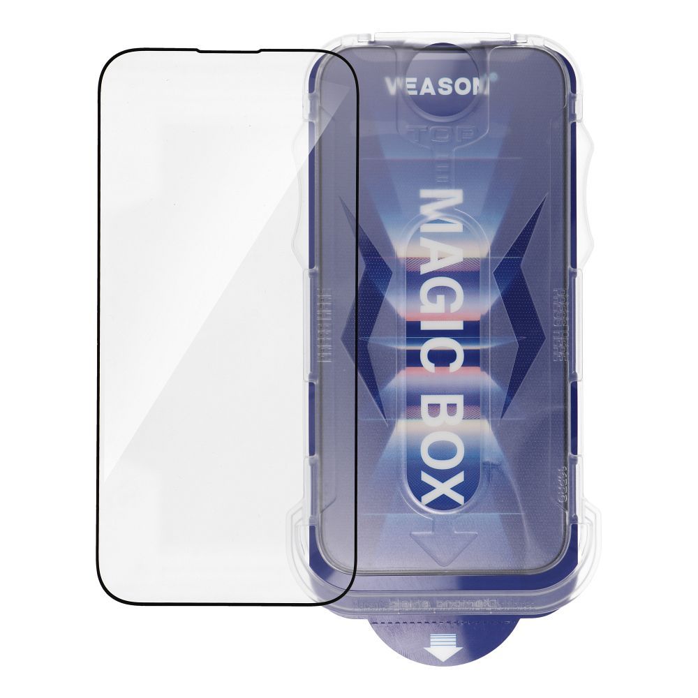 6D Pro Veason Easy-Install Glass - for Iphone 12 / 12 Pro black - Image 6