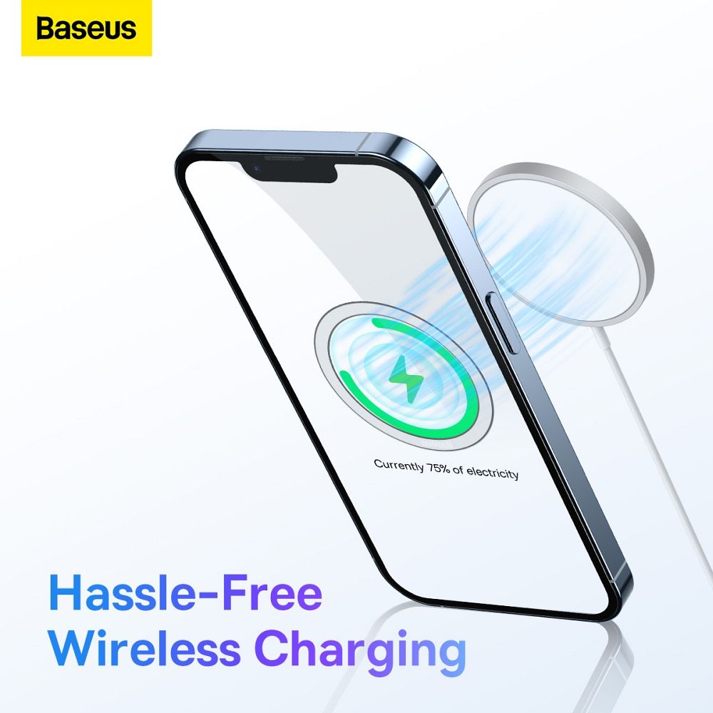 BASEUS universal round plate compatible with MagSafe PCCH000001 2 pcs black - Image 10