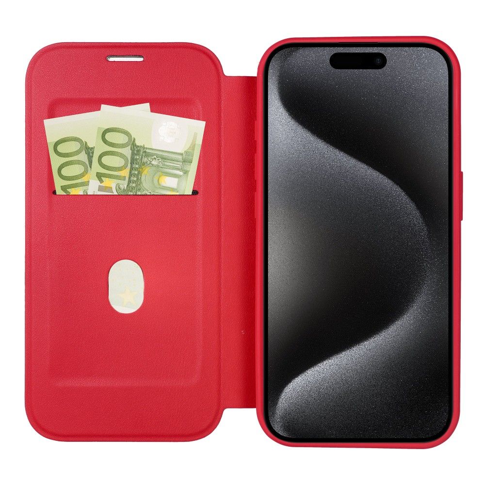 SMART MAG Book case compatible with MagSafe for IPHONE 16 Pro Max red - Image 3