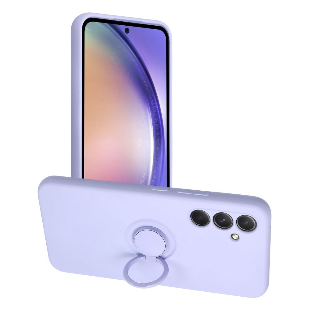 SILICONE RING case for SAMSUNG A54 5G violet