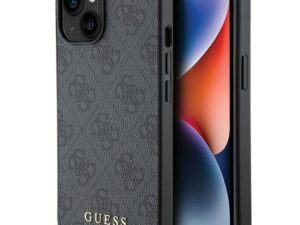 GUESS case for IPHONE 15 Plus GUHCP15MG4GFGR (4G Metal Logo) grey