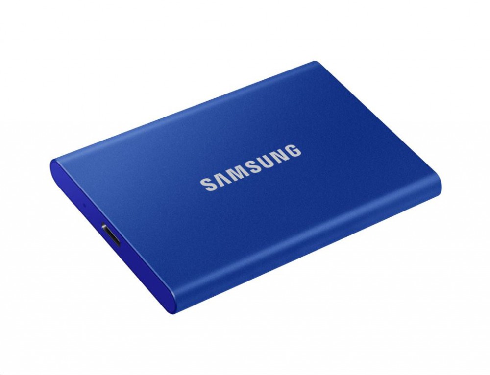 Samsung T7 hordozható SSD, 1TB, USB 3.2,Kék