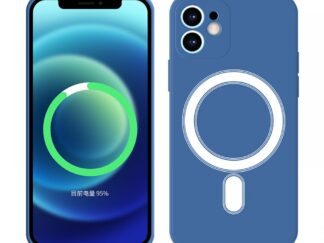 iPhone 12 Pro Max mágneses szilikon tok, Kék