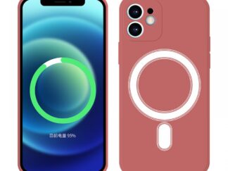 iPhone 13 Pro mágneses szilikon tok, Piros
