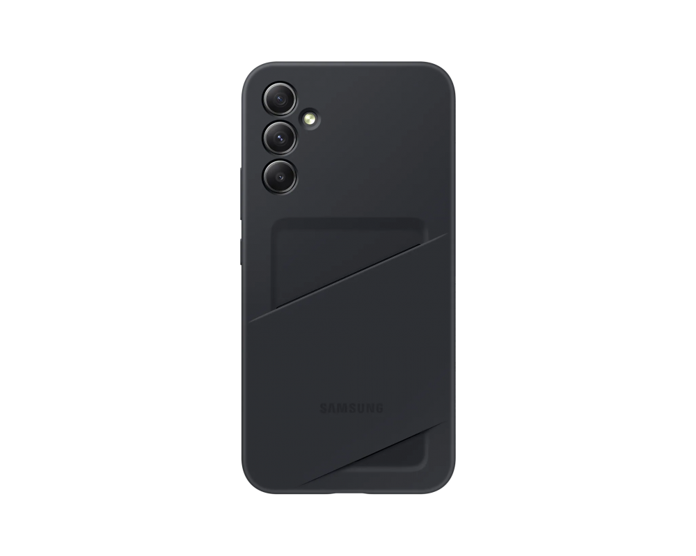 Samsung Galaxy A34 5G kártyatartós hátlap, Fekete