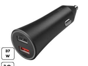 Xiaomi Mi Dual-Port 37W autós töltő, USB