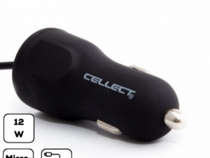12W Autós töltő Micro USB csatlakozással, 2.4A