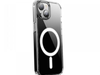iPhone 15 Plus TPU+PC mágneses szilikon tok, Átlát