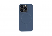 iPhone 15 Plus mágneses szilikon tok, Kék - Image 2