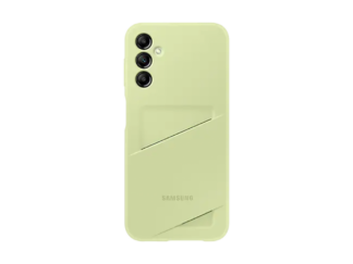 Samsung A15 kártyatartós hátlap, Lime