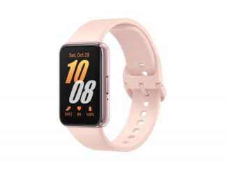 Samsung Galaxy Fit3 okos karkötő, Rózsaszín-Arany