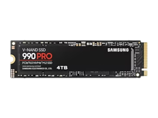 Samsung 990 PRO, PCIe 4.0, NVMe 2.0, 4TB, 2400 TBW