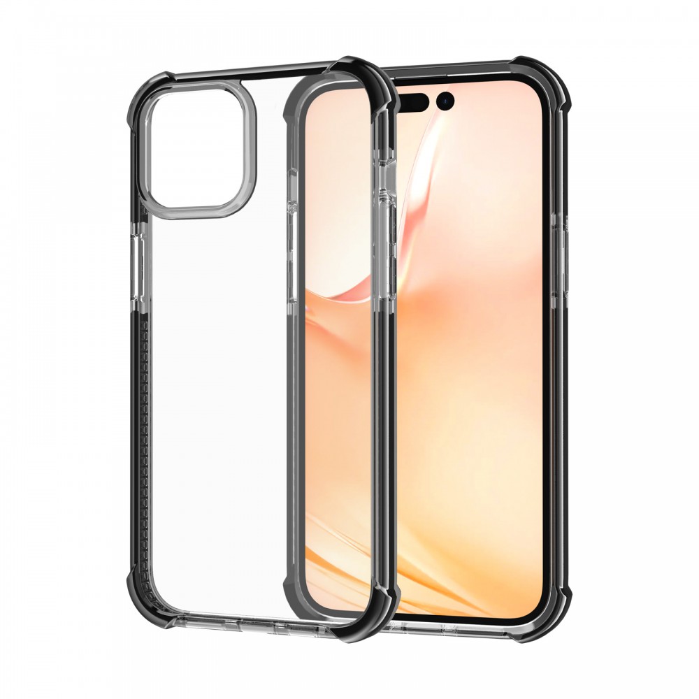 iPhone 14 Plus ütésálló szilikon hátlap, Fekete - Image 5