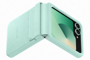 Samsung Flip 6 bőr hátlap, Világos Zöld - Image 2