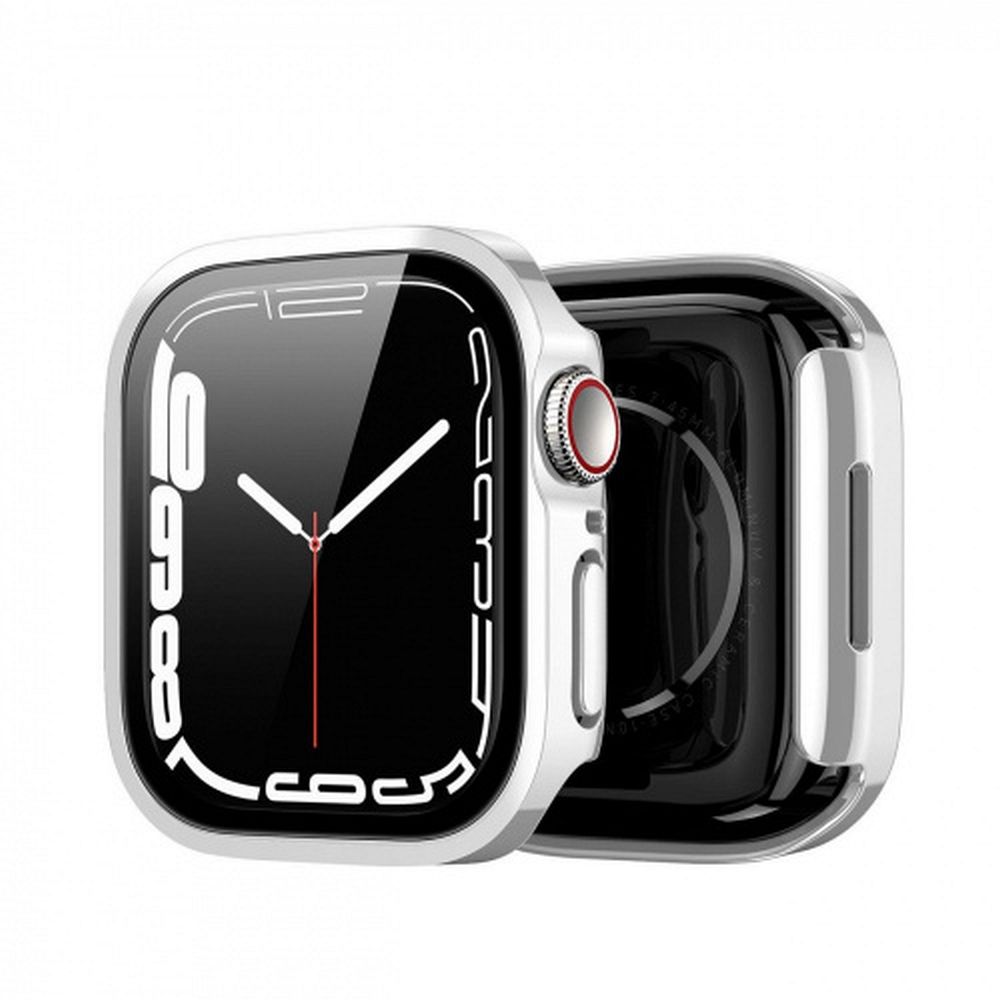DUX DUCIS case HAMO with protective glass for Apple Watch 7 / 8 / 9 41 mm silver - Image 2