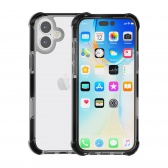 iPhone 16 Plus ütésálló szilikon hátlap, Fekete - Image 2
