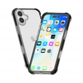 iPhone 16 Plus ütésálló szilikon hátlap, Fekete - Image 4