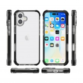 iPhone 16 Plus ütésálló szilikon hátlap, Fekete - Image 6