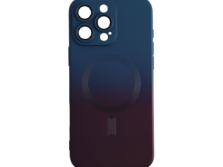 iPhone 16 Pro Max mágneses design tok, Sötétkék-Pink
